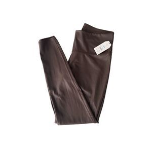 Time And Tru High Rise Skinny Brown Leggings Sz L